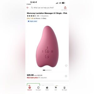 Momcozy breastfeeding massager
